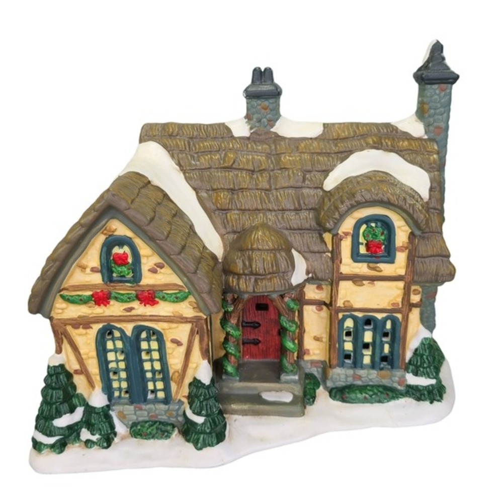 Lemax‎ Carole Towne Marshall Cottage Christmas Village Holiday NO LIGHT Vtg READ